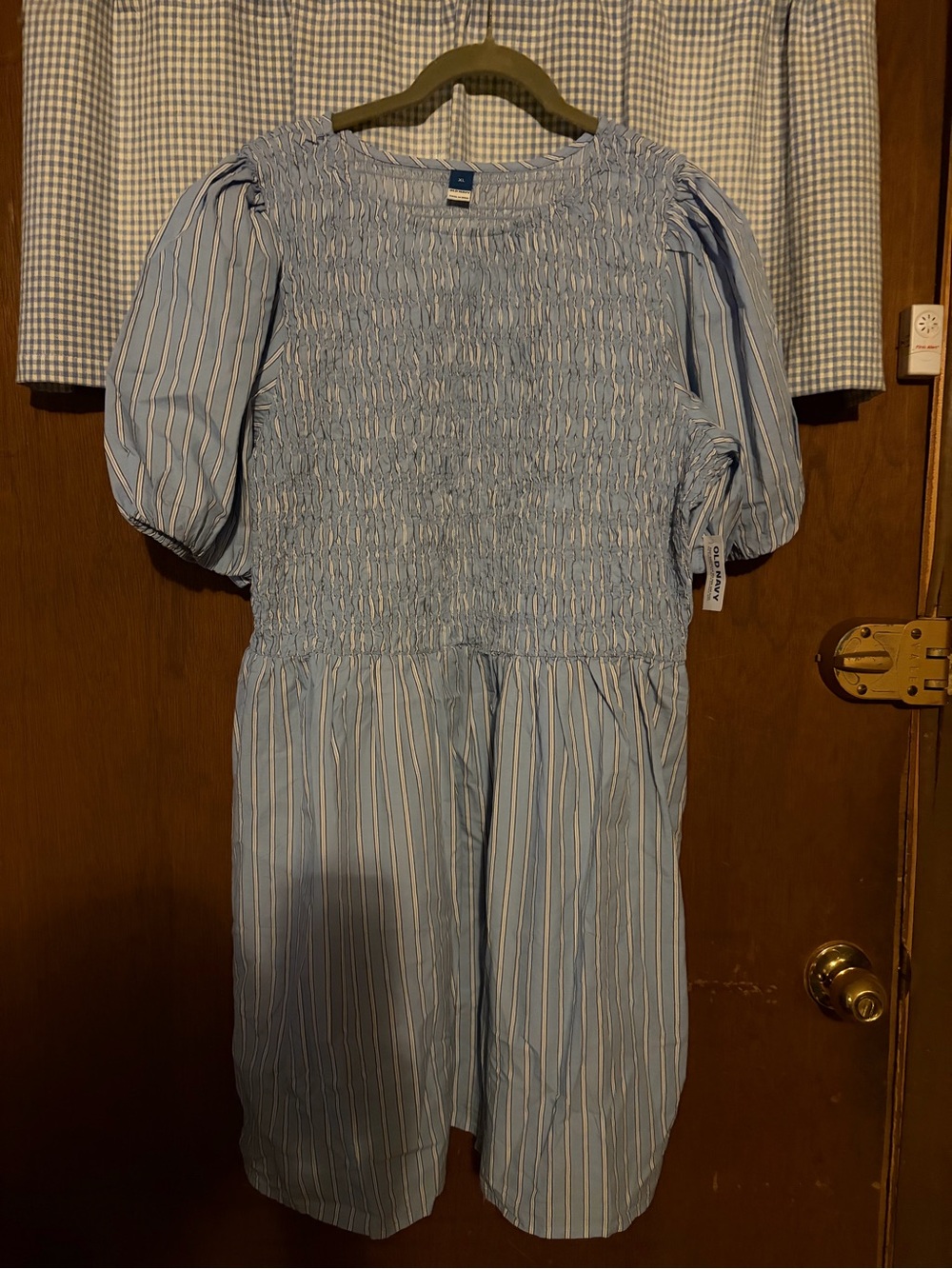 Old Navy Blue and White Striped Dress